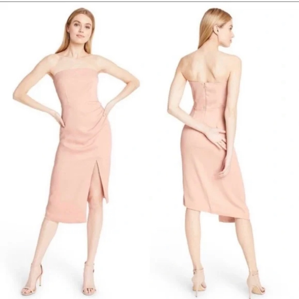 Pink Strapless Cocktail Dress ✨